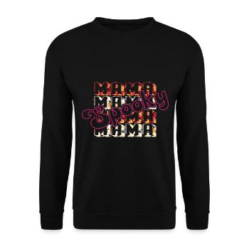 Spooky mama halloween citrouille sorcières fantômes - Sweat-shirt Unisexe - noir - Devant - Alina (178cm) & Michal (187cm)