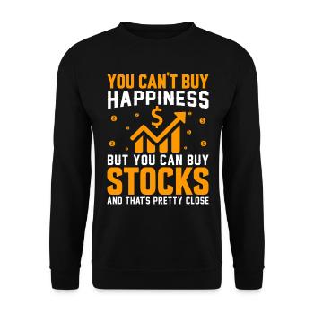 Trader Day Trading Forex Finance Actions boursières - Sweat-shirt Unisexe - noir - Devant - Alina (178cm) & Michal (187cm)