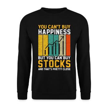 Trader Day Trading Forex Finanzen Börse Aktien - Unisex Pullover - Schwarz - Vorne - Alina (178cm) & Michal (187cm)