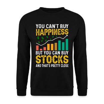 Trader Day Trading Forex Finance Actions boursières - Sweat-shirt Unisexe - noir - Devant - Alina (178cm) & Michal (187cm)