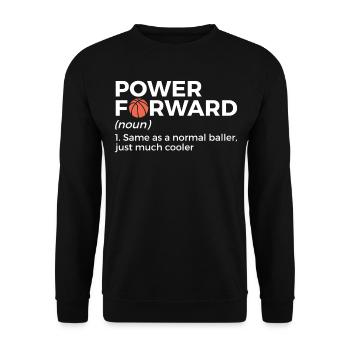 Dictons de basket-ball amusants pour les joueurs de basket-ball - Sweat-shirt Unisexe - noir - Devant - Alina (178cm) & Michal (187cm)
