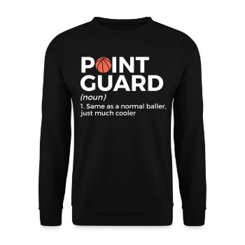 Dictons de basket-ball amusants pour les joueurs de basket-ball - Sweat-shirt Unisexe - noir - Devant - Alina (178cm) & Michal (187cm)