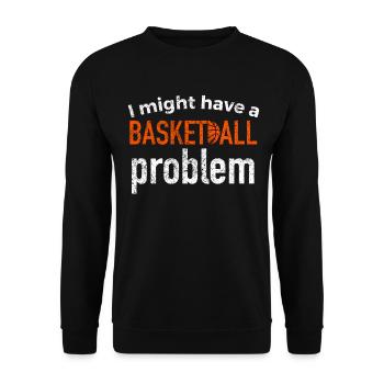 Dictons de basket-ball amusants pour les joueurs de basket-ball - Sweat-shirt Unisexe - noir - Devant - Alina (178cm) & Michal (187cm)