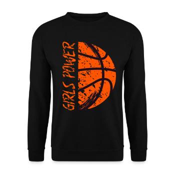Dictons de basket-ball amusants pour les joueurs de basket-ball - Sweat-shirt Unisexe - noir - Devant - Alina (178cm) & Michal (187cm)