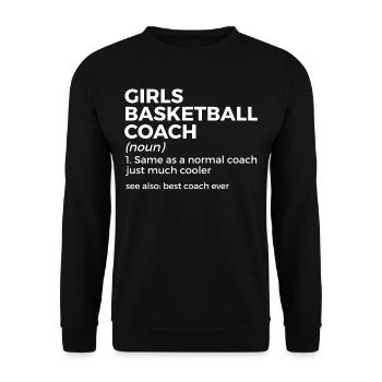 Dictons de basket-ball amusants pour les joueurs de basket-ball - Sweat-shirt Unisexe - noir - Devant - Alina (178cm) & Michal (187cm)