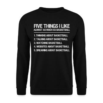 Dictons de basket-ball amusants pour les joueurs de basket-ball - Sweat-shirt Unisexe - noir - Devant - Alina (178cm) & Michal (187cm)