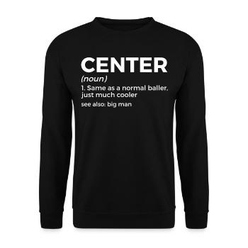 Dictons de basket-ball amusants pour les joueurs de basket-ball - Sweat-shirt Unisexe - noir - Devant - Alina (178cm) & Michal (187cm)