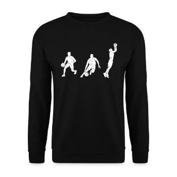 Dictons de basket-ball amusants pour les joueurs de basket-ball - Sweat-shirt Unisexe - noir - Devant - Alina (178cm) & Michal (187cm)