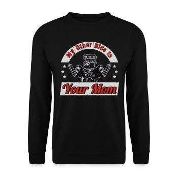 Muscel Car V8 Turbocompresseur Tuning Voiture de course - Sweat-shirt Unisexe - noir - Devant - Alina (178cm) & Michal (187cm)