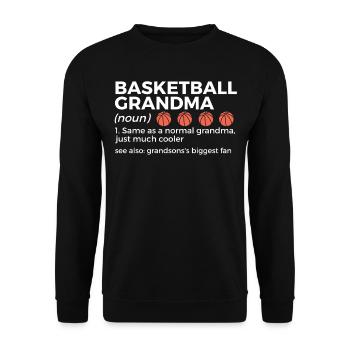 Dictons de basket-ball amusants pour les joueurs de basket-ball - Sweat-shirt Unisexe - noir - Devant - Alina (178cm) & Michal (187cm)