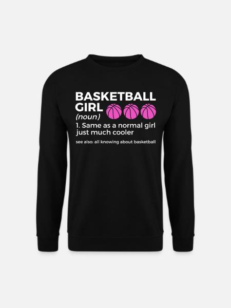 Lustige Basketball Sprüche für Basketballspieler - Unisex Pullover - Schwarz