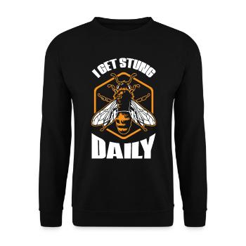 Bees honey bee beekeeper beekeeper gift - Unisex Sweatshirt - black - Front - Alina (178cm) & Michal (187cm)