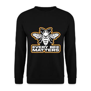 Bees honey bee beekeeper beekeeper gift - Unisex Sweatshirt - black - Front - Alina (178cm) & Michal (187cm)