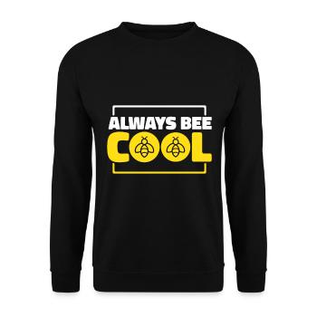 Bees honey bee beekeeper beekeeper gift - Unisex Sweatshirt - black - Front - Alina (178cm) & Michal (187cm)