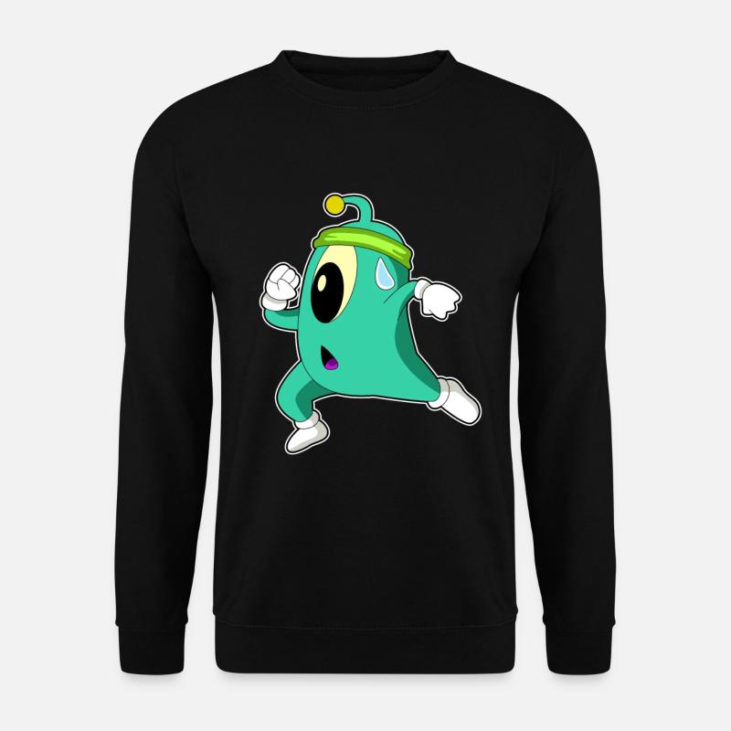Alien as a jogger - Unisex Sweatshirt - black