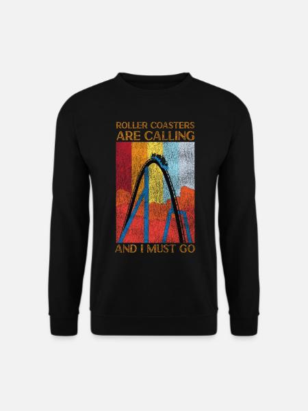 Roller Coaster Retro Vintage - Unisex Pullover - Schwarz