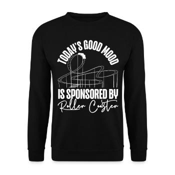 Roller Coaster Today's Good Mood - Unisex Pullover - Schwarz - Vorne - Alina (178cm) & Michal (187cm)