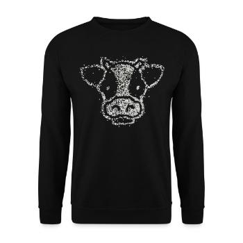 Vache Vaches De ferme Costume d’animal De remplacement Carnaval - Sweat-shirt Unisexe - noir - Devant - Alina (178cm) & Michal (187cm)