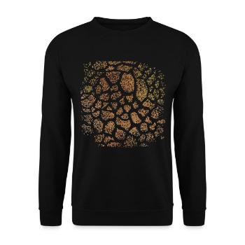 Gifarre Girafe Fourrure Safari Costume Costume Carnaval - Sweat-shirt Unisexe - noir - Devant - Alina (178cm) & Michal (187cm)