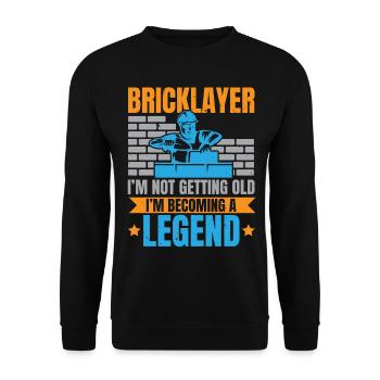 Mason I'm not getting old, I'm a legend - Unisex Sweatshirt - black - Front - Alina (178cm) & Michal (187cm)