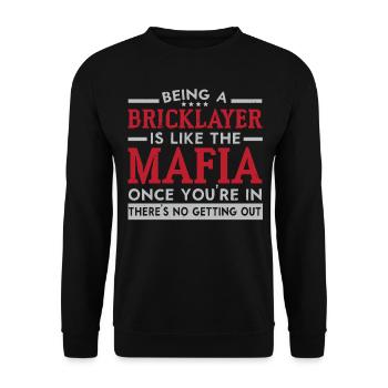 Bauwesen Maurer Beruf Maurer - Unisex Pullover - Schwarz - Vorne - Alina (178cm) & Michal (187cm)