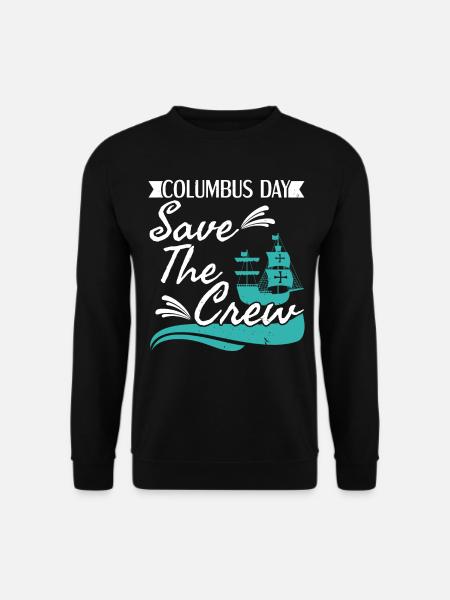 Columbus Day Søfarende Skib Christopher Columbus - Unisex sweater - sort