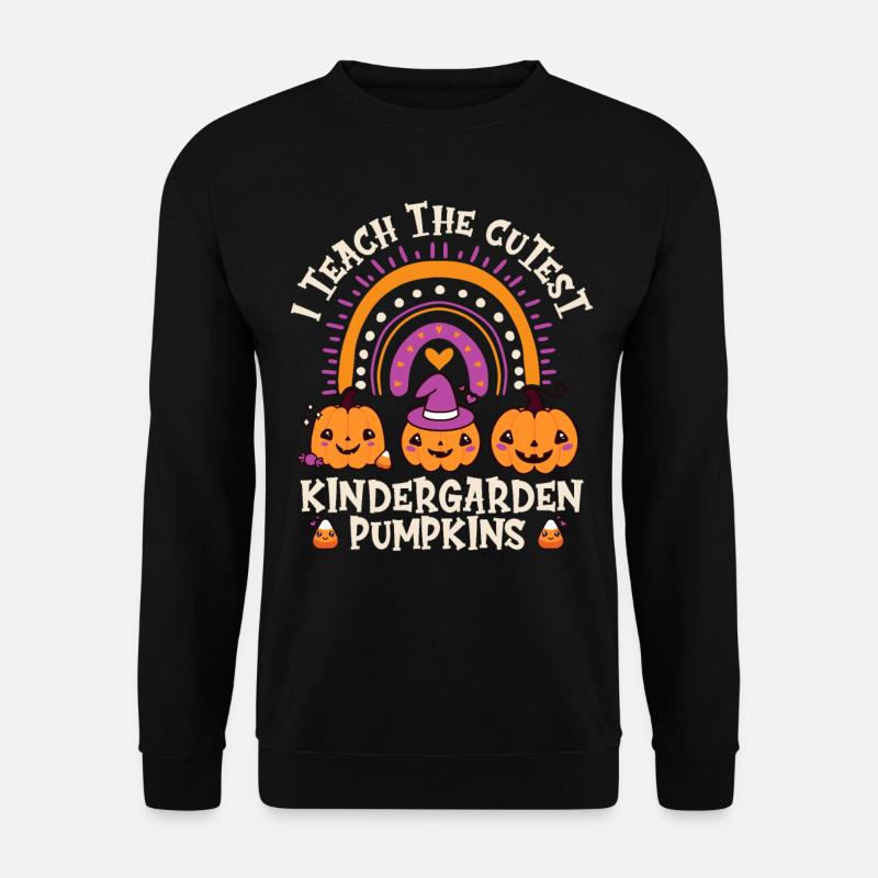 Halloween I Teach The Cutest Kindergarden Pumpkins - Unisex Pullover - Schwarz