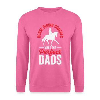 Reiten Reitlehrer Perfekter Vater Sporttrainer - Unisex Pullover - Pink - Vorne