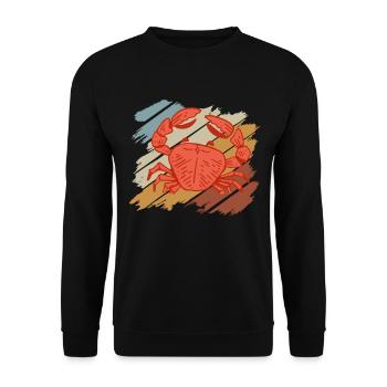 Cancer Cadeau Crevette Crabe Homard Scorpion - Sweat-shirt Unisexe - noir - Devant - Alina (178cm) & Michal (187cm)