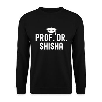 Shisha Gift for Hookah Hookah Hookah Bar Pipe - Unisex Sweatshirt - black - Front - Alina (178cm) & Michal (187cm)