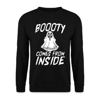 Halloween Tshirt Halloween Party Killer Killer Death - Unisex Sweatshirt - black - Front - Alina (178cm) & Michal (187cm)
