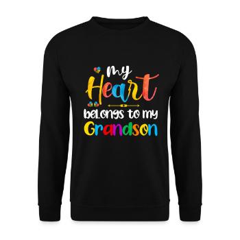 Autistic Autism Autism Awareness Day Asperger's Child - Unisex Sweatshirt - black - Front - Alina (178cm) & Michal (187cm)