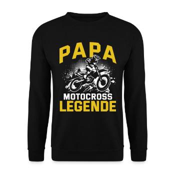 Motocross Enduro Offroad Dirt Bike Superbike Motor - Unisex Pullover - Schwarz - Vorne - Alina (178cm) & Michal (187cm)
