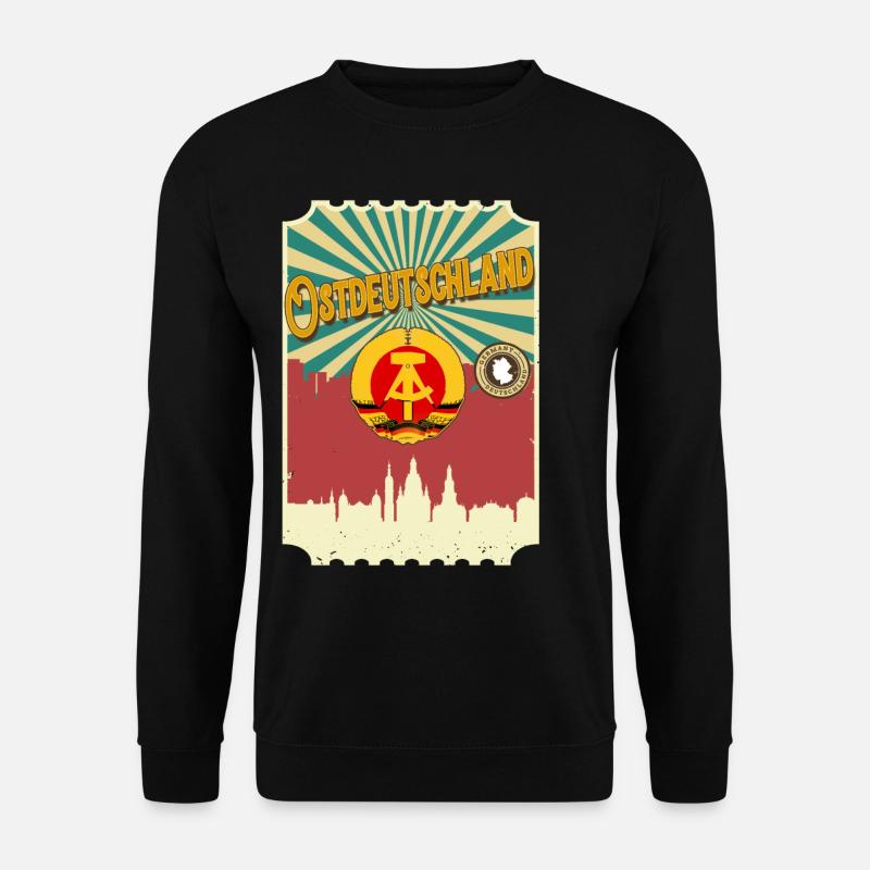Ostdeutschland Geschenk Osten Ossi DDR Ostalgie - Unisex Pullover - Schwarz