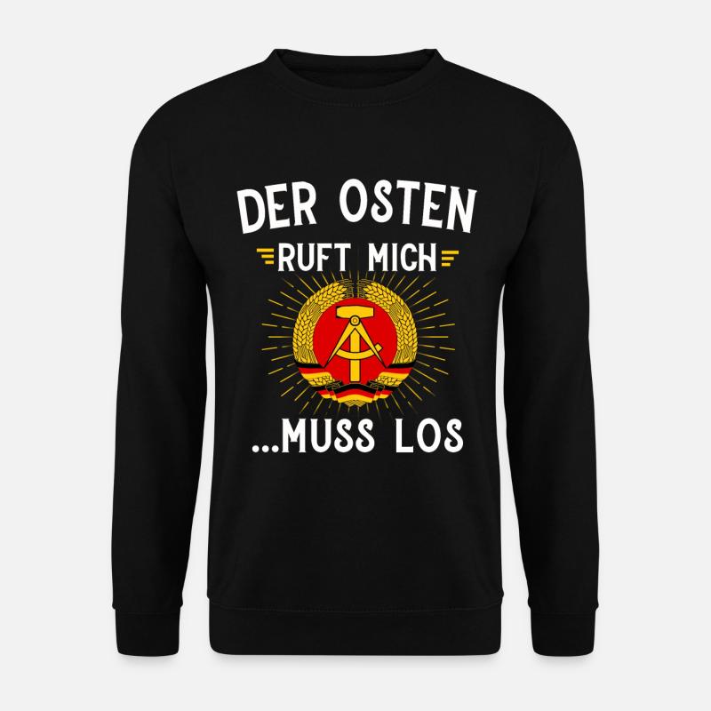 Ostdeutschland Geschenk Osten Ossi DDR Ostalgie - Unisex Pullover - Schwarz