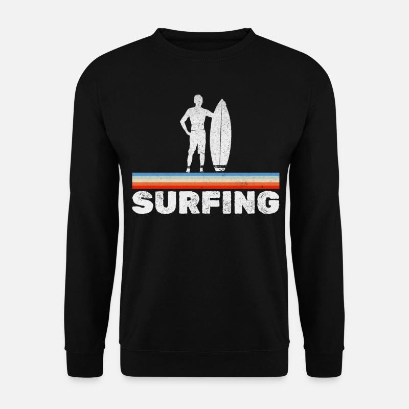 Surfing Man Surfer - Unisex Sweatshirt - black