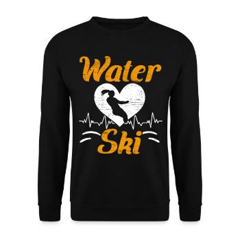 Ski nautique Sports nautiques Ski nautique Ski nautique - Sweat-shirt Unisexe - noir - Devant - Alina (178cm) & Michal (187cm)