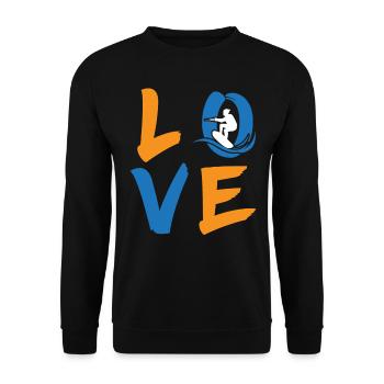 Ski nautique Sports nautiques Ski nautique Ski nautique - Sweat-shirt Unisexe - noir - Devant - Alina (178cm) & Michal (187cm)