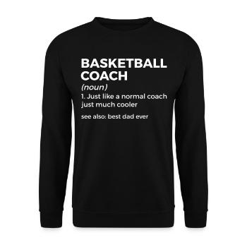 Dictons de basket-ball amusants pour les joueurs de basket-ball - Sweat-shirt Unisexe - noir - Devant - Alina (178cm) & Michal (187cm)