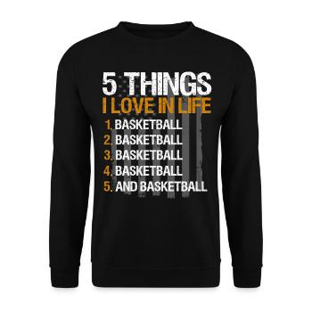 Dictons de basket-ball amusants pour les joueurs de basket-ball - Sweat-shirt Unisexe - noir - Devant - Alina (178cm) & Michal (187cm)
