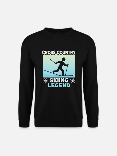 Langläufer Biathlon Skilangläufer - Unisex Pullover - Schwarz