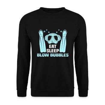 Instructeur de conception de plongée sous-marine Snorkeling - Sweat-shirt Unisexe - noir - Devant - Alina (178cm) & Michal (187cm)