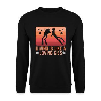 Instructeur de conception de plongée sous-marine Snorkeling - Sweat-shirt Unisexe - noir - Devant - Alina (178cm) & Michal (187cm)