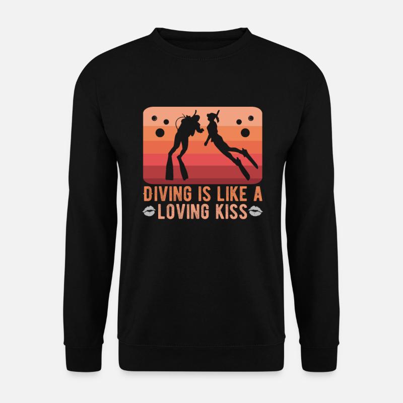 Sporttaucher Design Tauchlehrer Schnorcheln - Unisex Pullover - Schwarz