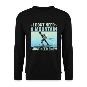 Skieurs de fond biathlon de fond - Sweat-shirt Unisexe - noir - Devant - Alina (178cm) & Michal (187cm)