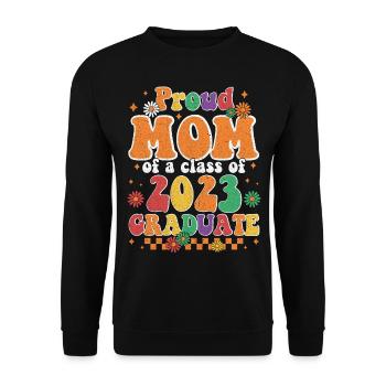 Proud mom of a Class of 2023 Graduate Senior 23 - Unisex Sweatshirt - black - Front - Alina (178cm) & Michal (187cm)