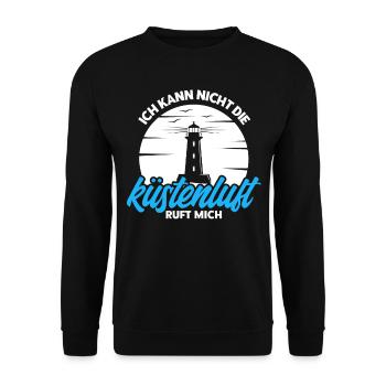 Norddeutsch Norden Nordsee Zitate Heimat Geschenk - Unisex Pullover - Schwarz - Vorne - Alina (178cm) & Michal (187cm)