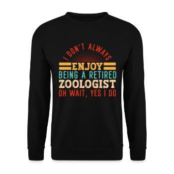 Zoologiste à la retraite Vintage Retirement Zookeeper - Sweat-shirt Unisexe - noir - Devant - Alina (178cm) & Michal (187cm)