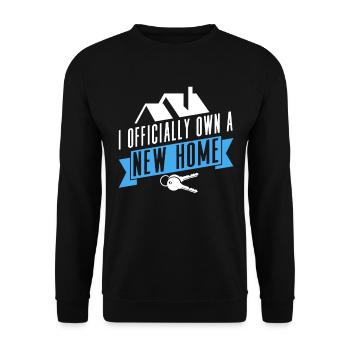 Neuer Hausbesitzer Einweihung Offizielle - Unisex Pullover - Schwarz - Vorne - Alina (178cm) & Michal (187cm)