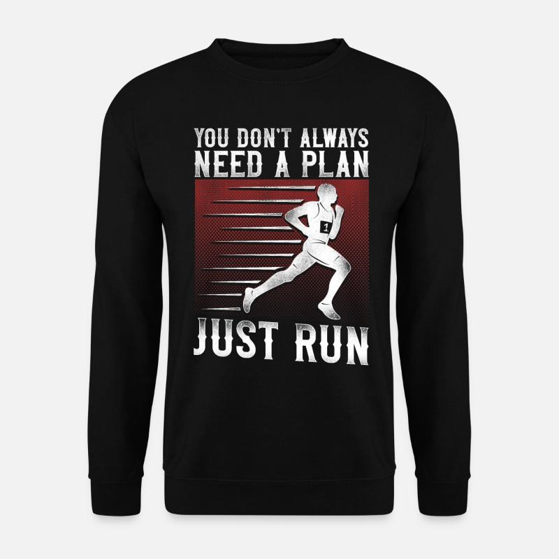 Running Runner Half Marathon - Unisex Sweatshirt - black